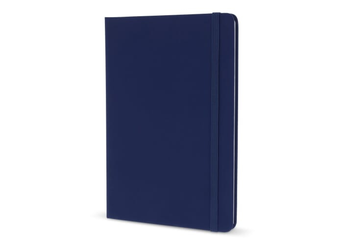 Carnet A5 personnalisé avec fermeture élastique Bleu foncé